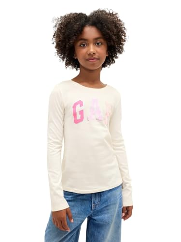 Image of Gap Girls Long Sleeve Logo Tee T-Shirt