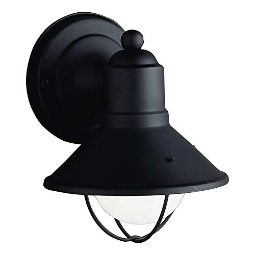 Kichler Seaside Outdoor Wall Light, Black