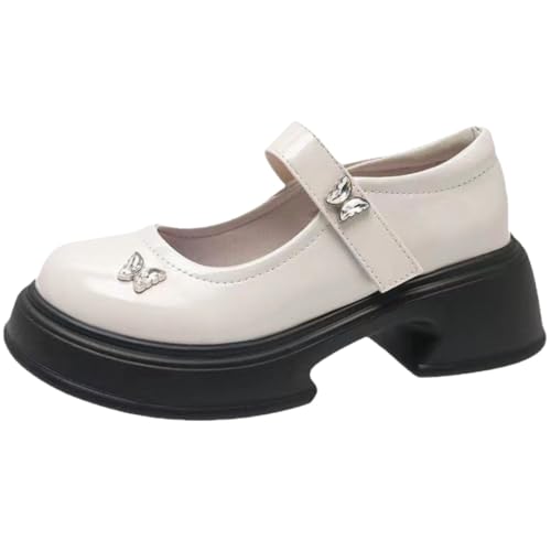 [FleurUneffe] 5cm gAbv xN }WbNe[v Xgbv xg pvX fB[X V[Y Gi 23.5 24 24.5   ItzCg N[ (s373 23.5 cm)