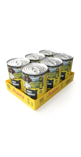 JOSERA Meat Lovers Pure Chicken (6 x 400 g) | Adult | Premium Nassfutter für ausgewachsene Hunde | extra viel Hühnerfleisch (68%) | Monoprotein | getreidefrei | Hundefutter nass | 6er Pack