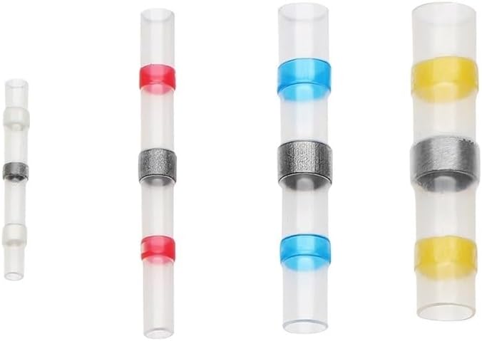 250個入り 熱収縮バットはんだシールワイヤコネクタ はんだコネクタキット 自動車 船舶 絶縁キット