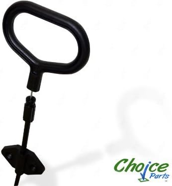 Choice Parts - Black Recliner Cable with Release Handle - Exposed Cable Length: 5" - Total Cable Length: 46"