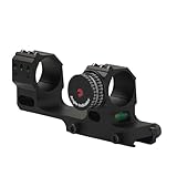 tabbioft Scope Mount, 20mm Rails for 30mm/25.4mm Tube, 1.6' Center Height, Dual Rings Cantilever Scope Mount with Angle Indicator and Level Calibrator