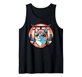 Gato En El Fushimi Inari Taisha En Japón, Kioto Camiseta sin Mangas