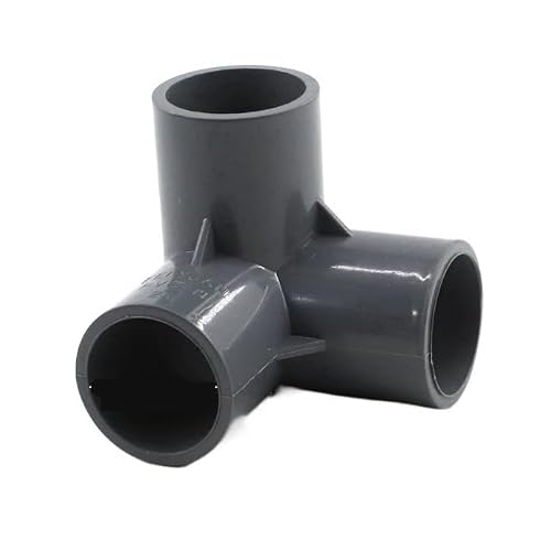 Shiofrcn Grey 3 Ways 2Pcs 3 Colors 20~32Mm Pvc Pipe Connectors Garden Water Pipe Equal Tee Cross Connectors Joint Home Storage Brackets Accessories(,32Mm)