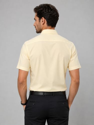 Image of Appel Touch Men's Cotton Blend Formal Shirt Half Sleeves