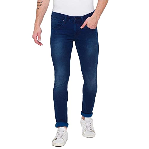 Image of Spykar Men's Cotton Supper Skinny Low-Rise Jeans (SS-01BB-21)