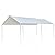 Goujxcy 10’X 20’Heavy Duty Carport, Portable Carport Party Tent Car Shelter Tent with 6 Steel Legs for Outdoor Party BBQ
