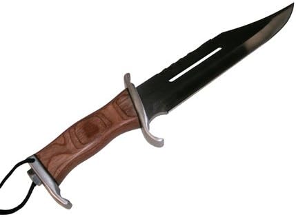 Rogue River Tactical Big Jim Large Bowie Knife with Sheath Best Hunting and Survival Knife