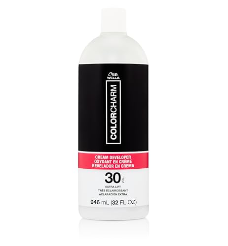 COLORCHARM Cream Hair Color Developer | 30 Volume | For Optimal Gray Blending and Rich Multi-Dimensional End Results | 32 Fl Oz