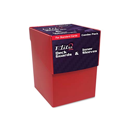 Bcw Combo Pack - Inner Sleeves And Elite2 Deck Guards - Red #TOP4