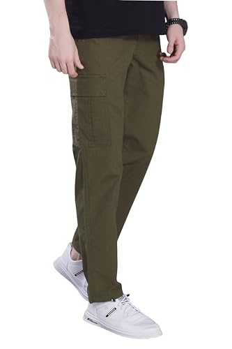 Image of DIVISIVE Men's Loose Fit Linen Blend Cotton Cargo Pants