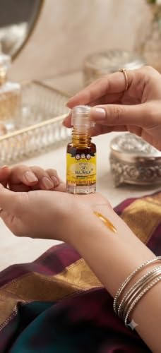 Majmua 96 Concentrated Attar Perfume Oil | Long Lasting Traditional Fragrance Oil | Alcohol Free Aroma Attar for Daily Wear, Meditation & Special Occasions | Compact Glass Bottle Gift Item 2.5ml Pack of 1 - view 4