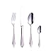 HPTHLY Bestecksets 4-TLG. Geschirrset Messer Gabel Löffel Tischbesteck Edelstahl Komplettgeschirr Zero Waste Küchengerätesets Besteckset Geschenk