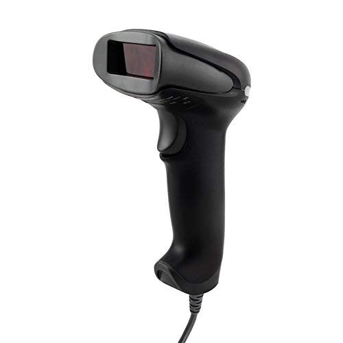 Lzour Handheld Laser Barcode Scanner Portable USB con Cable 1D Lector de Cable código de Barras para Sistema de TPV supermercado