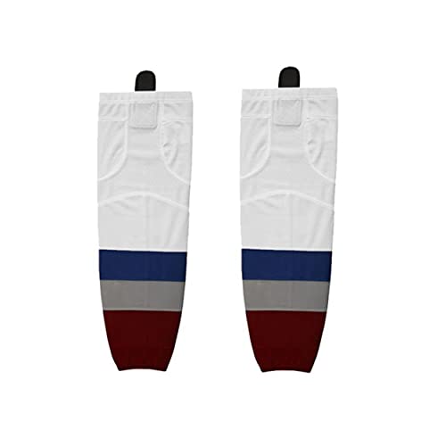 Chaussettes De Hockey TCK RM850 Adultes, Cheville Conique, 3x1 Côte Tricot 5 Plis, Rouge/blanc/bleu, Neuves
