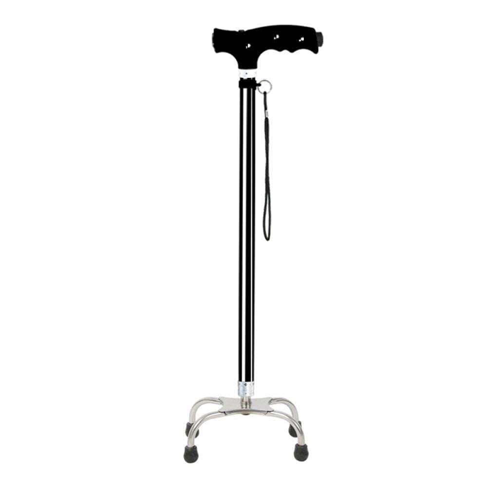 MObyat Andador para Ancianos,Muletas Bastón Anciano Antideslizante Andador De Cuatro Patas Bastón Iluminado Multifunción