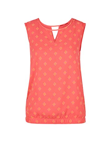 s.Oliver RED Label Damen Bluse ärmellos Coral AOP 40