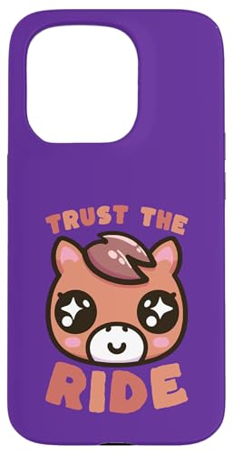 Cute Horse Trust The Ride ���`�x�[�V�����A�[�g �X�}�z�P�[�X iPhone 15 Pro �p