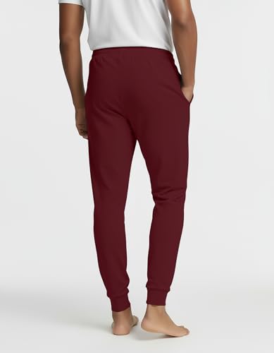 Image of Real Essentials 3 Pack: Men's Soft Lounge Sleep Joggers - Pajama Pants Drawstring & Pockets (Available in Big & Tall)