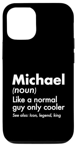 Michael Like A Normal Guy Only Cooler Legend King �t�@�[�X�g�l�[�� �X�}�z�P�[�X iPhone 12/12 Pro �p