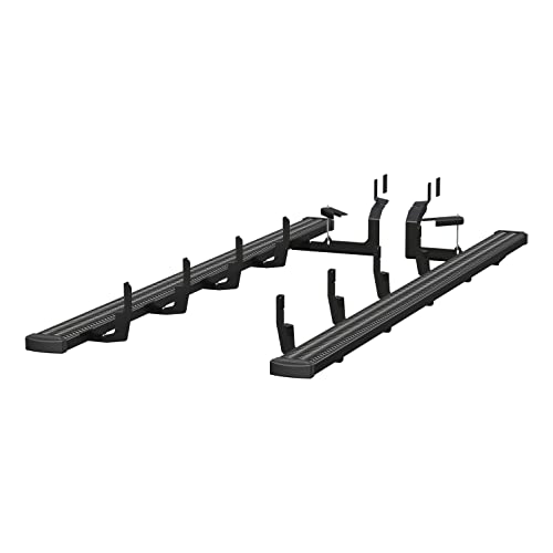 Estribos runnings boards de aluminio negro para camioneta miniatura 1