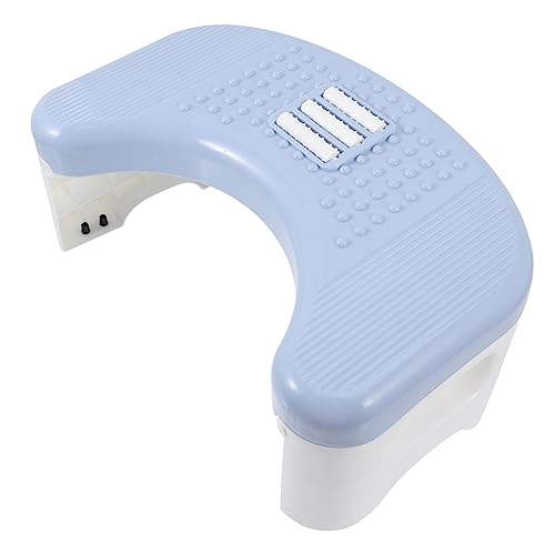 Beaupretty Taburete de baño Asiento Balde Ponerse en Cuclillas Taburete pequeño urinario Elevador para el WC alzador WC reposapies de Oficina Taburete de pie Taburete de plastico el plastico