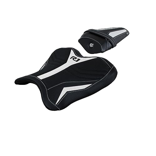 Colorazione: bianco BRIXIAMOTO copri sella kagran bianco Ultragrip con logo compatibile con YAMAHA YZF R1 1000 2015-2022