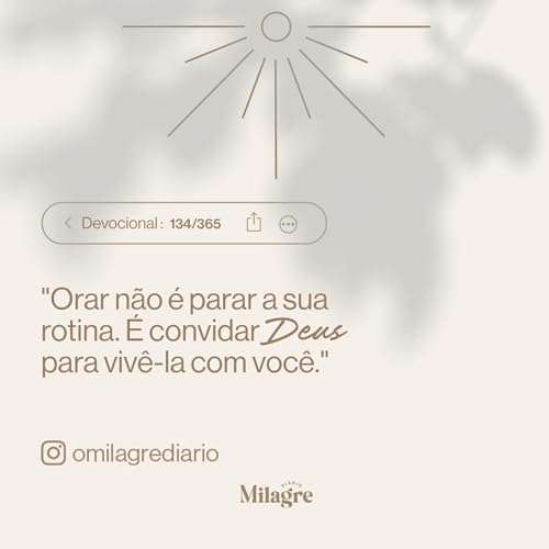 DEVOCIONAL/ORA&Ccedil;&Atilde;O DO DIA - (14 | MAIO) - FABIOLA MELO - MILAGRE DI&Aacute;RIO 134/365