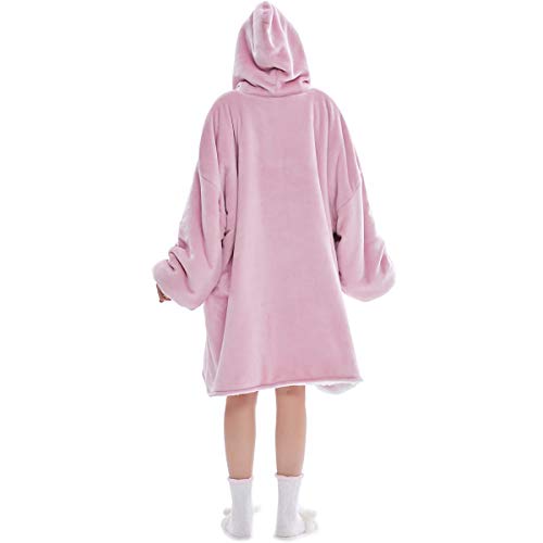 Oversized hoodie sweatshirt, origineel dekentje, superzacht, gezellig, warm, comfortabel, reuze-hoodie, geschikt voor volwassenen, mannen, vrouwen, jongeren - Image 4