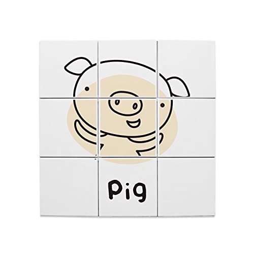 Carreaux Céramique Cochon Dessin Zodiaque Chinois Horoscope Animal 60x60cm