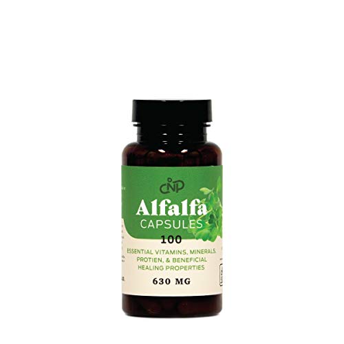 Pure Organic Alfalfa Leaf (Medicago Sativa) - 100 Capsules - 460mg of Pure