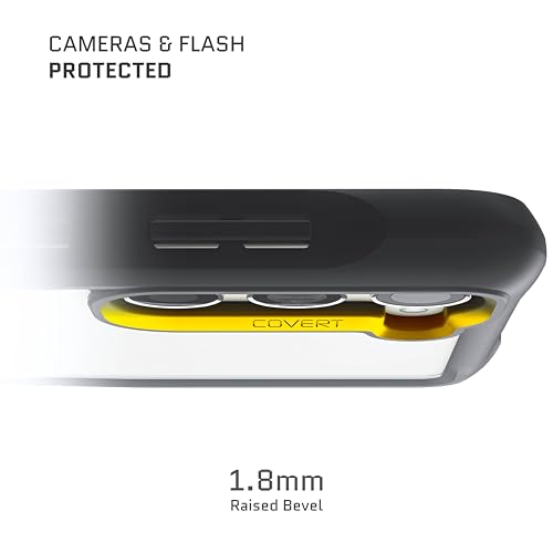 Image of Ghostek Covert Galaxy S23 Plus Case Clear with Military Grade Shockproof Protection, Non-Slip Grip, Protective Silicone Phone Cover Designed for 2023 Galaxy S23+ (6.6 inch) (Black)