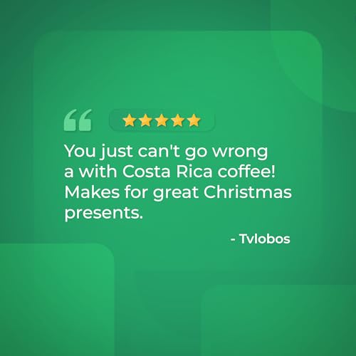 Liquid Gold Coffee from Costa Rica, Medium Roast Ground, 1 bag (12oz), Single Origin Specialty Coffee, 100% Fresh Arabica Beans, Fair Trade Certified, Local Authentic Sourced from Coopeagri Farm