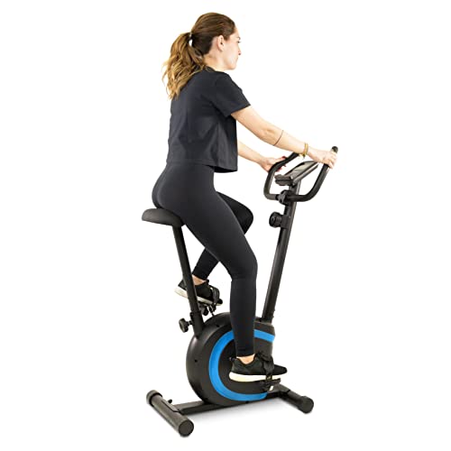 Vélo d'appartement CYCLO Roue d'inertie 2kg - 8 niveaux de résistance, Capteurs Pouls, Ecran d'entraînement, Réglable Cover
