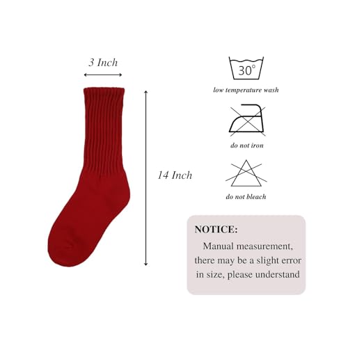 Image of Intgoodluckycc Slouch Scrunch Socks for Women, Slouch High Tube Socks Women