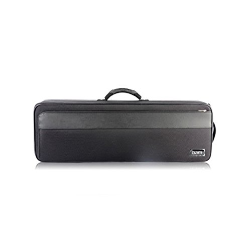 Bam Hightech Compact Size Oblong Viola Case 5201XL (Metallic Silver)
