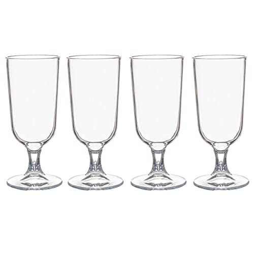CosySpa bruchfeste Kunststoffgläser [4 Stück] - Whirlpool-Zubehör | Wiederverwendbare Sektgläser, Weingläser und Biergläser aus Kunststoff (Biergläser) Cover