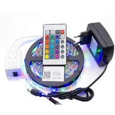 Gi-Shop Decoration 5 Meter Waterproof RGB Remote Control LED Strip Light - Color Changingfor Home, Party, Christmas, Diwali,Ganesh Chaturthi, Navratri, Durga Pooja