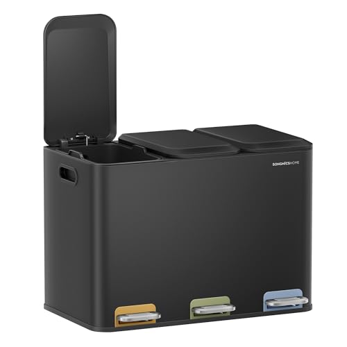 SONGMICS S~  3A 3x15L ^_Xg{bNX Wt e XeX y_ ybg{gʎ[\  ܂Ȃ  Lb` rO ItBXp ubN LTB740B02