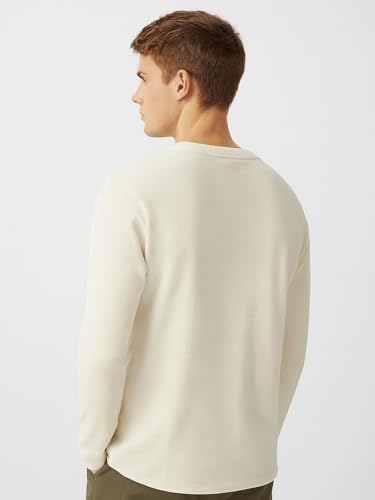 Image of Nobero Ottoman Texture Full Sleeve T-Shirt for Men | 240 GSM Regular fit Tshirt for Men | Casual Wear