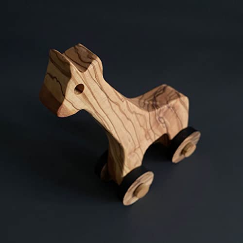 ege'deneve.com Olivenholz Spielzeug Giraffe, Holzspielzeug Giraffe, umweltfreundliches Spielzeug, handgefertigtes Holzspielzeug, Bio-Spielzeug, veganes Spielzeug