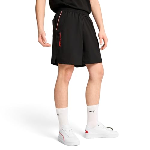 PUMA Mens F1 Essentials Woven 7 Inch Shorts Casual Bottoms Casual - Black - Size S