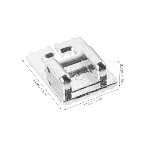 3 piezas de pies prensatelas metálicos para máquina de coser miniatura 2