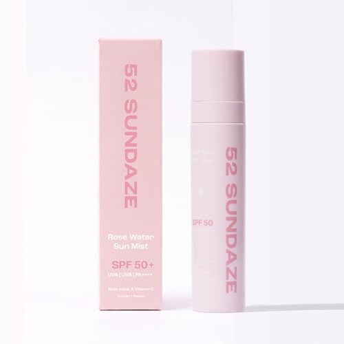 52 Sundaze SPF50 Rosewater Sunscreen Mist 100ml - Image 2