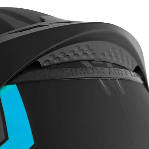 Pro Tork Capacete V-Pro Jet 3 Fosco 62 Preto/Azul Claro