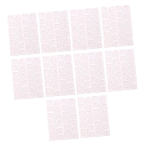 UKCOCO 20 hojas Pegatinas Adhesivas Doble Cara para Uñas de Pasta Adhesiva Transparente Rosa para Manicura Profesional y Uso Doméstico para Uñas Postizas DIY