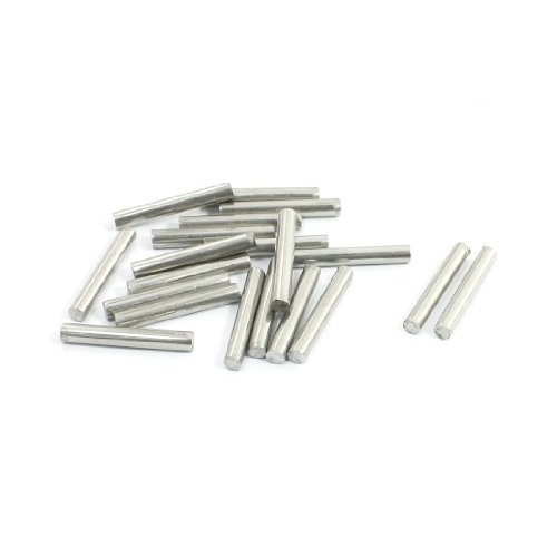Aexit 20Pcs Stainless Electrical equipment Steel 20mm x 3mm Round Rod Stock for RC Airplane Model
