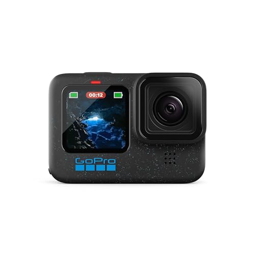 GoPro HERO12 Black - Waterproof Action Camera with 5.3K60 Ultra HD Video, 27MP Photos, HDR, 1/1.9 Image Sensor & AFTTM-001 Shorty Mini Extension Pole with Tripod - Black, 2.8 cm*3.2 cm*11.7 cm