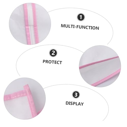 Luxshiny 1Pc Wedding Dress Storage Bag Protective Bridal Gown Garment Cover with Edge Prevents Yellowing Wrinkles for Home and Bridal Shops4